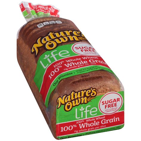 Nature's Own Sugar-Free 100% Whole Grain Bread 16 oz | Shipt