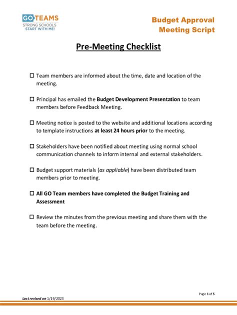 Fillable Online Budget Meeting Agenda Template Fax Email Print - pdfFiller