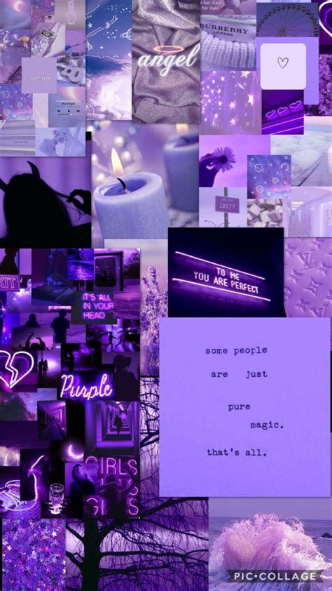 Purple aesthetic collage | Fondos de pantalla estéticos, Fondos de ...