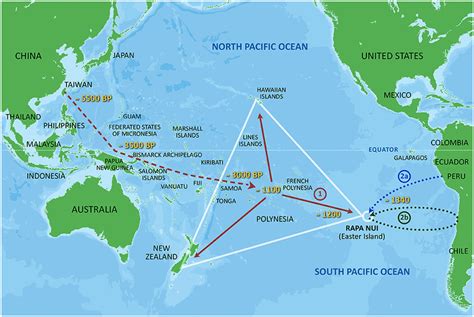 A very schematic illustration of the colonization of the Polynesian... | Download Scientific Diagram