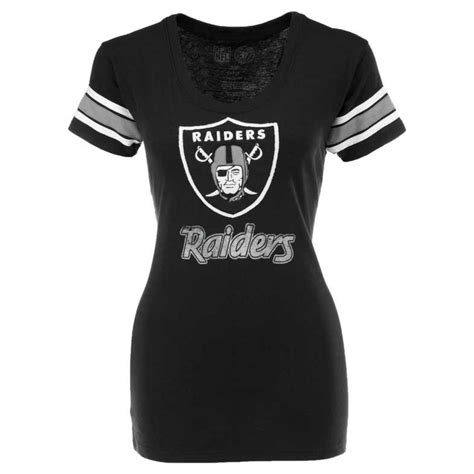 47 Brand Womens Shortsleeve Oakland Raiders Tshirt in Black | Lyst