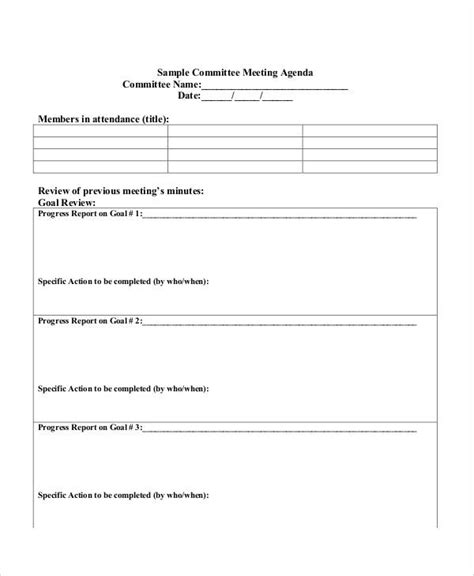 Printable It Steering Committee Agenda Template – Launcheffecthouston