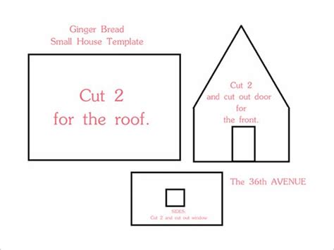 Printable-Gingerbread-House-Templates | Miss Mustard Seed