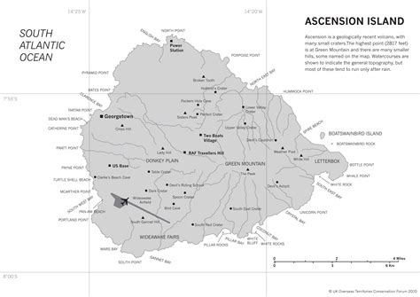 Ascension Island Physical Map - Bank2home.com