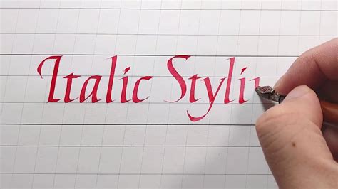 Italic Calligraphy Tutorial: Italic Styling - Step to Step to Modify and Upgrade your Letters ...