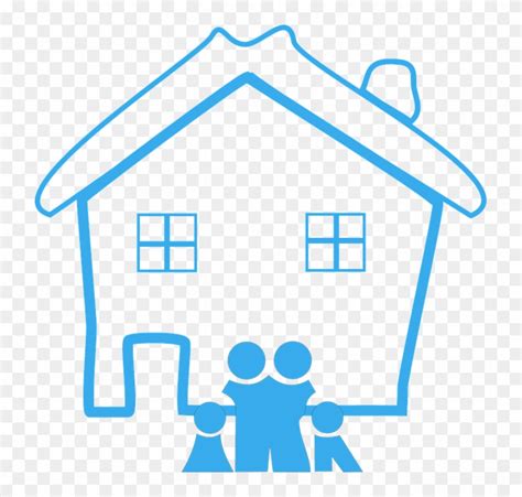 Home Family House Design Happy Blue Pictogram - Family Clip Art - Free Transparent PNG Clipart ...