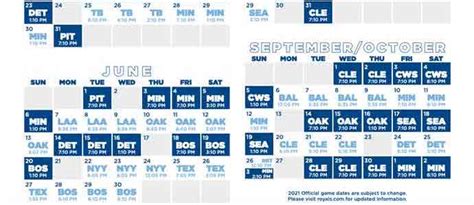 2021 Kansas City Royals: Team Schedule [Tickets Available] - uSports.org