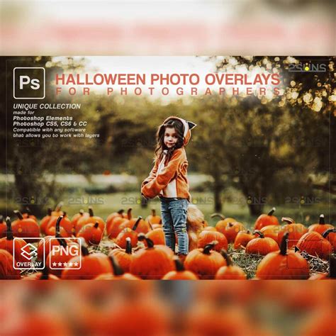 Halloween clipart Halloween overlay, Photoshop overlay - MasterBundles