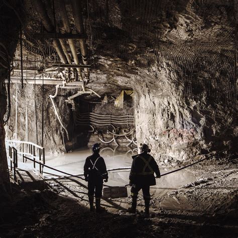 Underground at the Diavik diamond mine