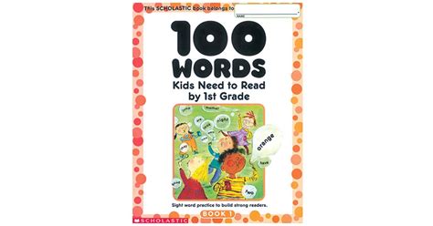 100 Words Kids Need To Read By 1St Gr - SC-0439399297 | Scholastic ...