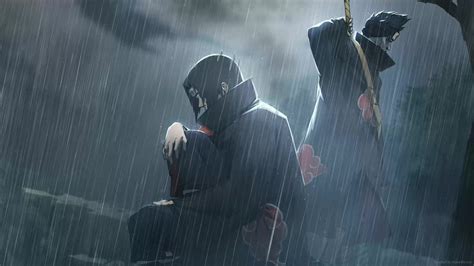 Itachi And Kisame Lonely In The Rain Akatsuki Live Wallpaper - MoeWalls