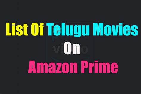 List Of Telugu Movies on Amazon Prime | Latest Telugu Movies On Prime | Upcoming Telugu Movies ...