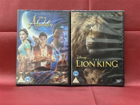 DISNEY DVD THE Lion King (2019) + Aladdin (2019) Disney DVD Free Postage £10.00 - PicClick UK
