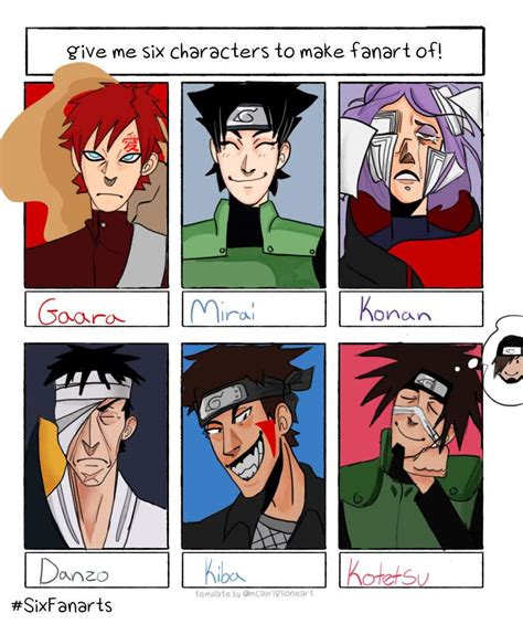 Six character fanart ;--) | Naruto Amino