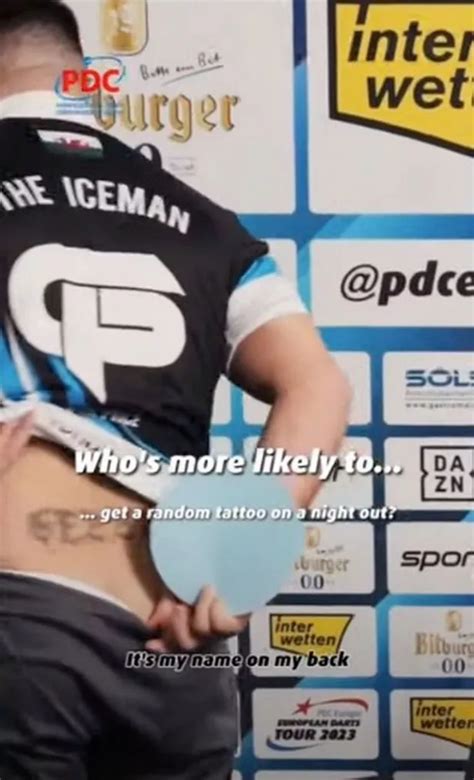 Darts ace Gerwyn Price has 'rubbish' tattoo of his own name — and shows ...