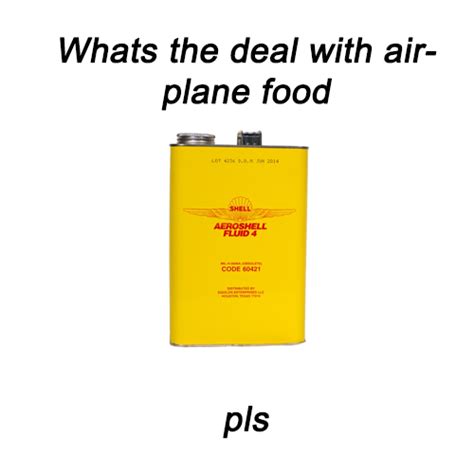 Airplane food | What's the deal with pls | Know Your Meme