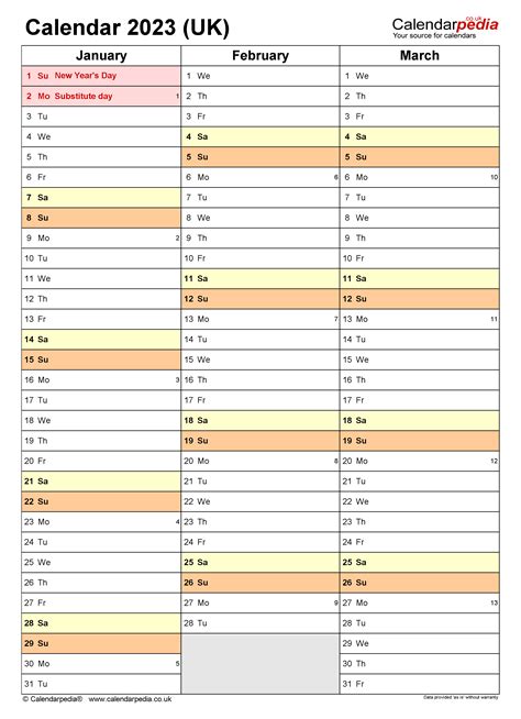 calendar 2023 uk free printable pdf templates - calendar 2023 brunei ...