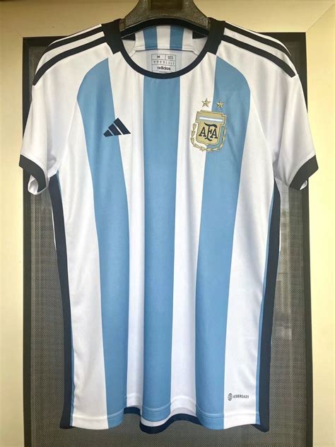 Argentina National Team Soccer Jersey Men's Home Full Size | #4586843933