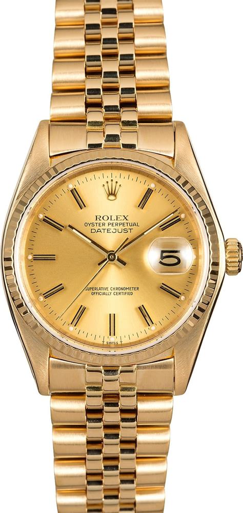 Rolex Datejust 16018 | 1979 | Rolex, Rolex datejust, Gold rolex