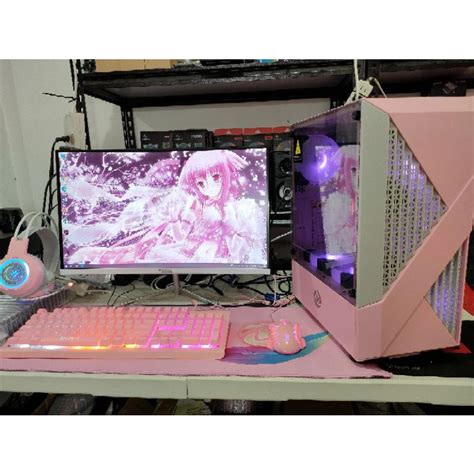 Pink Gaming Computer Set am4 socket | Shopee Philippines