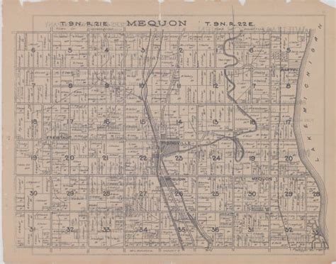 Mequon Plat Map | Map or Atlas | Wisconsin Historical Society