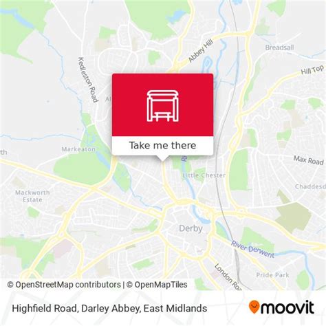 Highfield Road, Darley Abbey stop - Routes, Schedules, and Fares