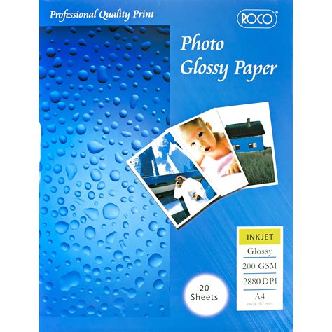 Avery Zweckform Colour Laser Photo Paper, Glossy, White, A4, 200 gsm ...