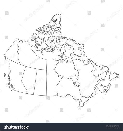 11,389 Map Of Canada Outline Images, Stock Photos & Vectors | Shutterstock