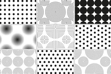 Polka Dots Seamless Patterns on Yellow Images Creative Store