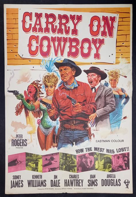 CARRY ON COWBOY (1965) Original Vintage UK One Sheet Movie Film Cinema Poster | Picture Palace ...