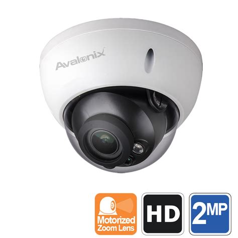 Outdoor 1080P Dome Camera, Motorized Zoom, Dual Voltage 24V AC 12VDC