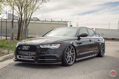 Blend of Style and Elegance Black Audi A6 Quattro on Grey Forged Rims | Black audi, Audi a6 ...