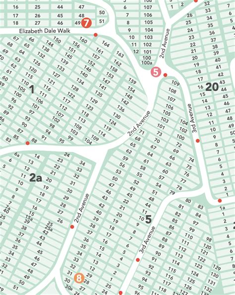 Allerton Cemetery Map