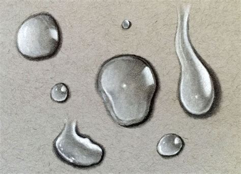 Realistic Water Droplet Drawing - Mollie Knight