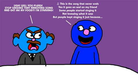 Grover Sang The Never Ending Song to Mr. Johnson by MJEGameandComicFan89 on DeviantArt