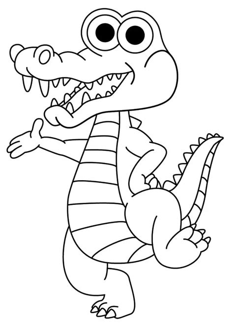 Alligator for Kids - Coloring Pages