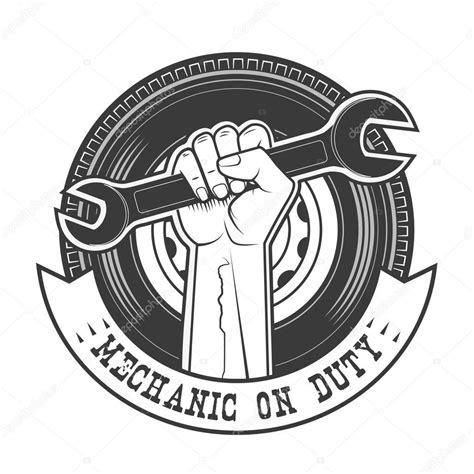 다운로드 - Duty mechanic — 스톡 일러스트 | 로고 템플릿, 로고, 일러스트레이션