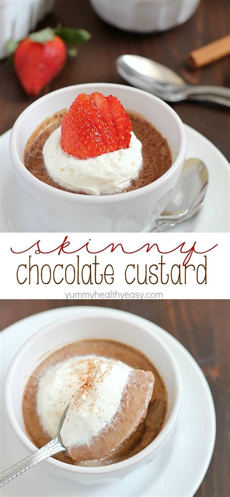 (Skinny) Easy Chocolate Custard - Yummy Healthy Easy