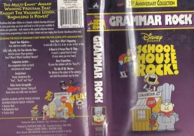 VHS: 25th. ANNIV. SCHOOLHOUSE ROCK...GRAMMAR ROCK# | eBay