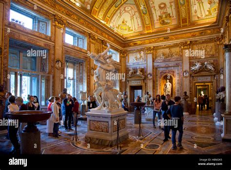 Rome, Villa Borghese, museum and gallery, Bernini sculpture in gallery ...