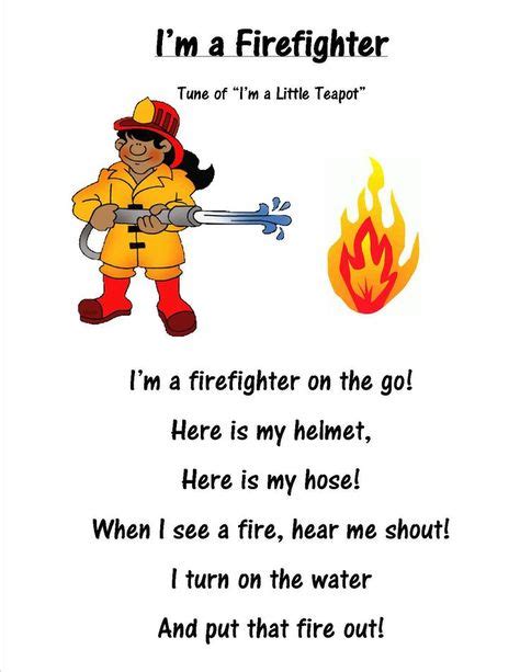 7 Fire poems ideas | fire safety preschool, fire poem, preschool songs