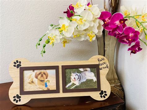 3MAZINGS Dog Picture Frames 4x6 Pet Frame Memorial Photo Collage for Dogs Pets Memory Pictures ...