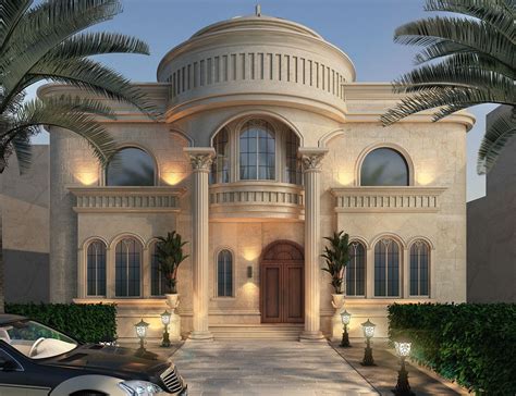 classic villa design on Behance | Classic villa design, Villa design, Luxury villa design