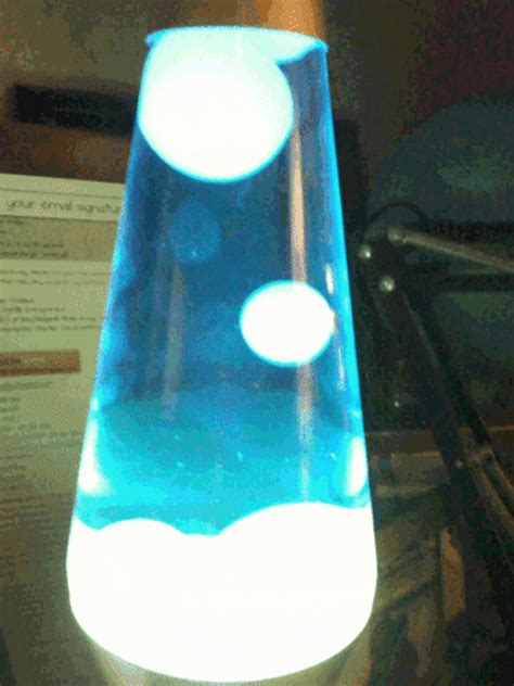 Glowing Blue And White Lava Lamp GIF | GIFDB.com