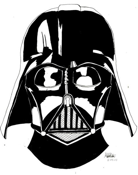 Darth Vader Helmet Drawing at PaintingValley.com | Explore collection ...