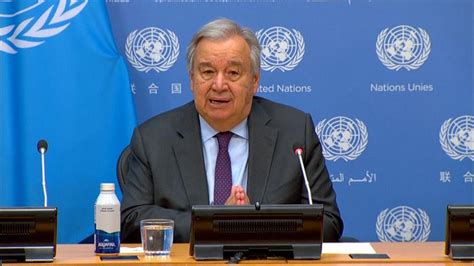 António Guterres: United Nations chief calls for immediate global ...