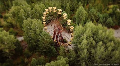 Drone Video Shows Nuclear Exclusion Zone Around Chernobyl