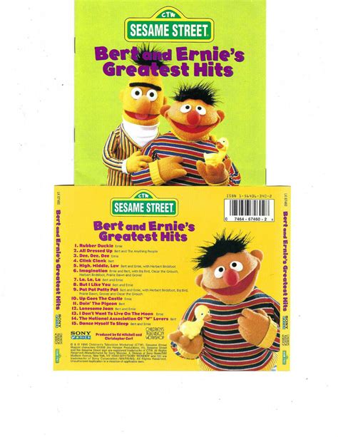 SESAME STREET: BERT & ERNIE'S GREATEST HITS (CD 1996) SEALED **15 TRACKS** 74646746028 | eBay