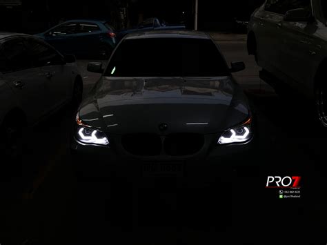 BMW E60 - Installed Custom White Iconic Angel Eyes *เสริมหล่อไฟหน้าเพื่อเพิ่มความโดดเด่นให้รถดู ...