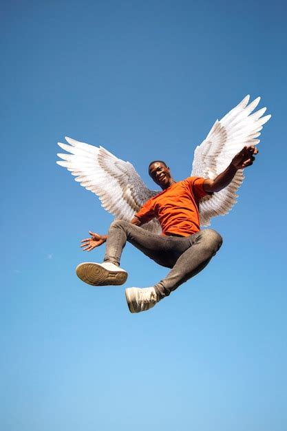 Flying People With Wings